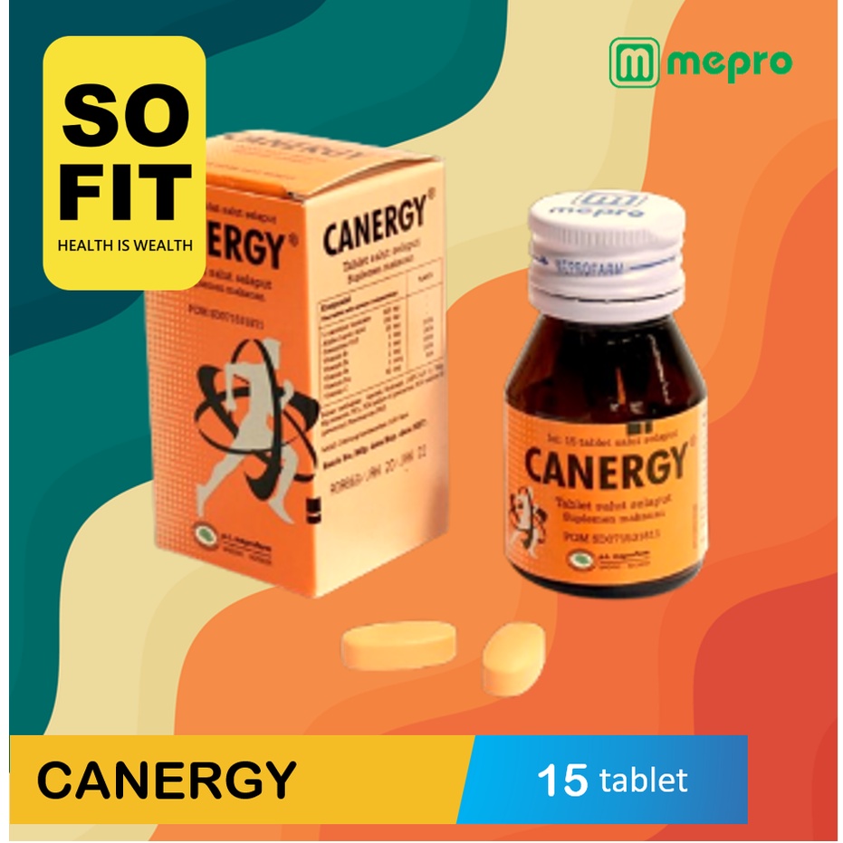 CANERGY 15 Tablet Obat Diet Pelangsing / Mepro