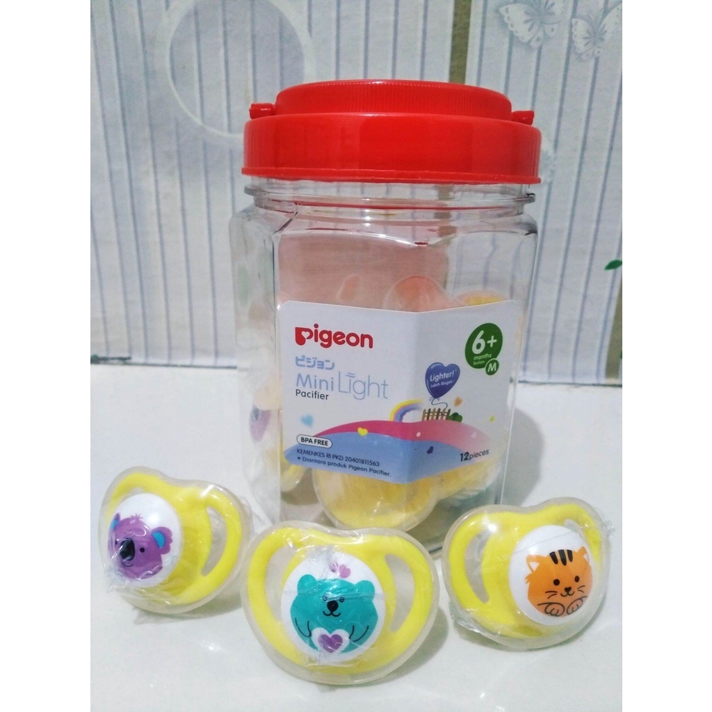 PIGEON EMPENG SILICONE PACIFIER TANPA BOX HIJAU 1pc