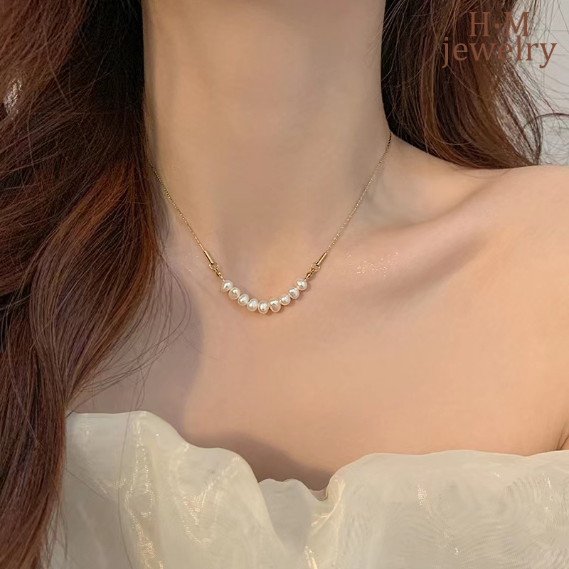 Kalung Choker Mutiara Imitasi Untuk Wanita