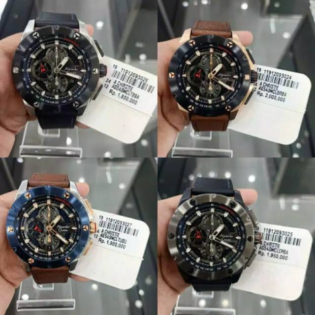 JAM TANGAN PRIA ALEXANDRE CHRISTIE AC 6549 AC6549 BLACK ORIGINAL MURAH