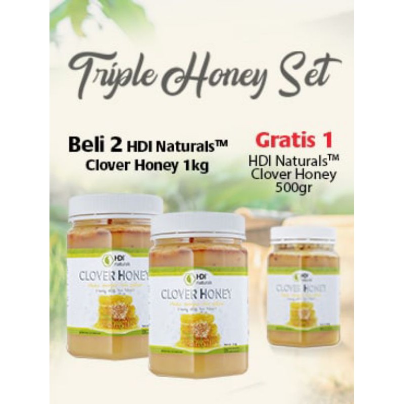 triple clover honey set