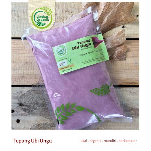 LINGKAR ORGANIK Tepung Beras Organik Untuk MPASI Anak Bubur Bayi tepung beras putih tepung ubi ungu