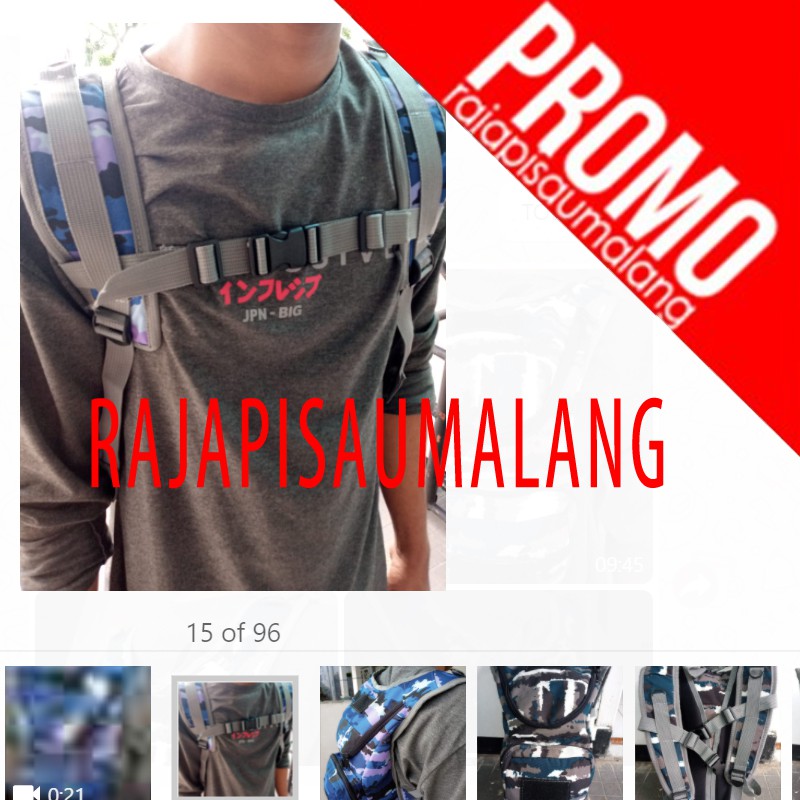 RPM Tas Sepeda Army Tactical Loreng Ransel Gowes Hydropack Tentara TNI