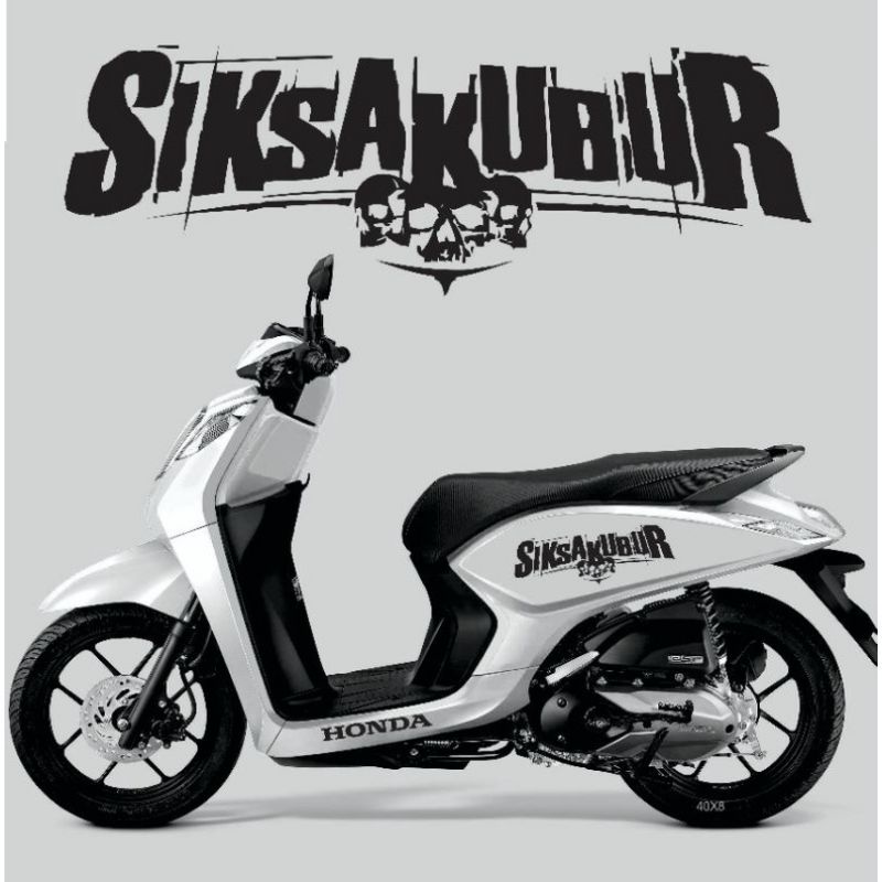 Striping Genio siksa kubur / striping Scoopy siksa kubur / striping beat / Stiker Cutting siksa kubu