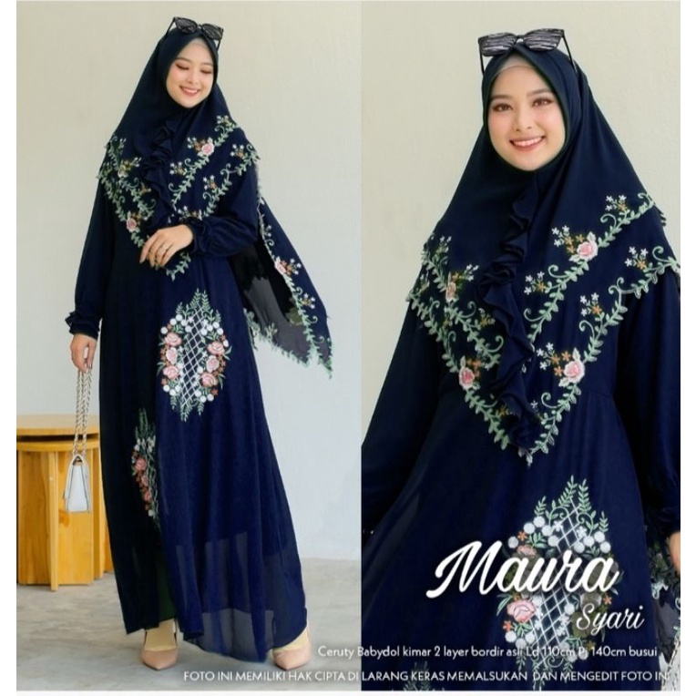 MP Maura syari/gamis murah/gamis syar i/busana muslim murah/busana wanita murah