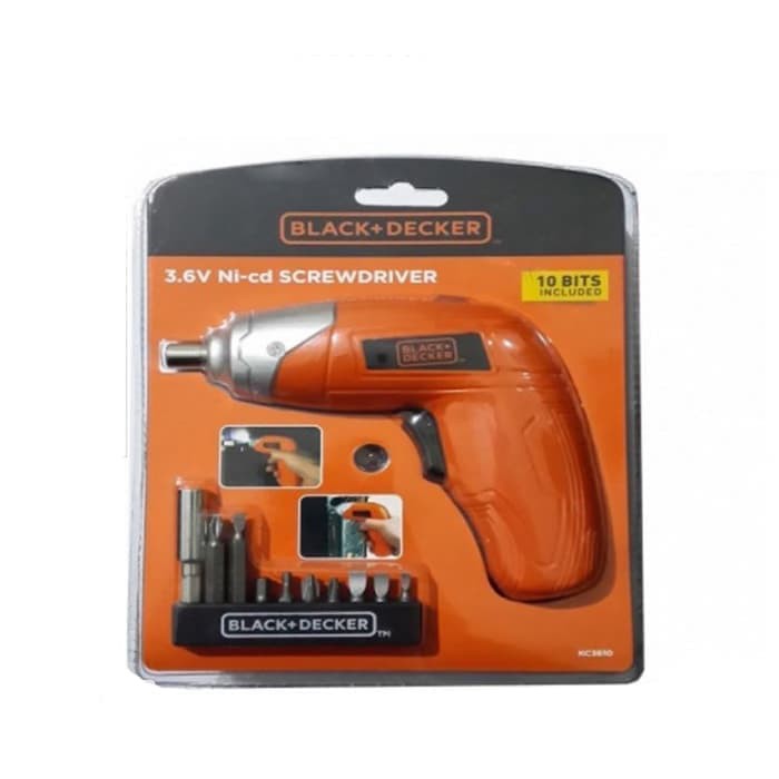 BLACK DECKER MESIN BOR OBENG Black Decker Mesin Bor 3.6V SCREWDRIVER BOR OBENG BATRE CORDLESS DRILL
