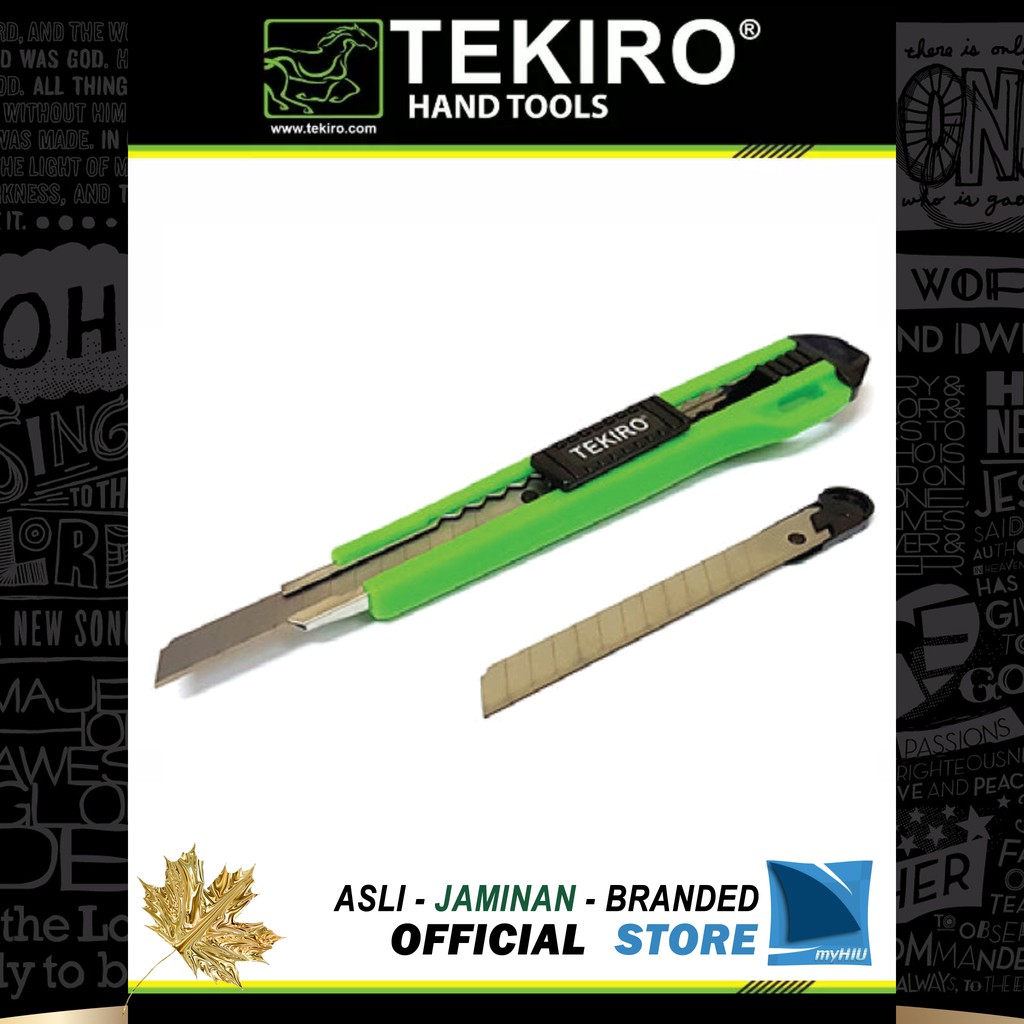 

Pisau Cutter 9 mm / Knife Cutter Industrial TEKIRO