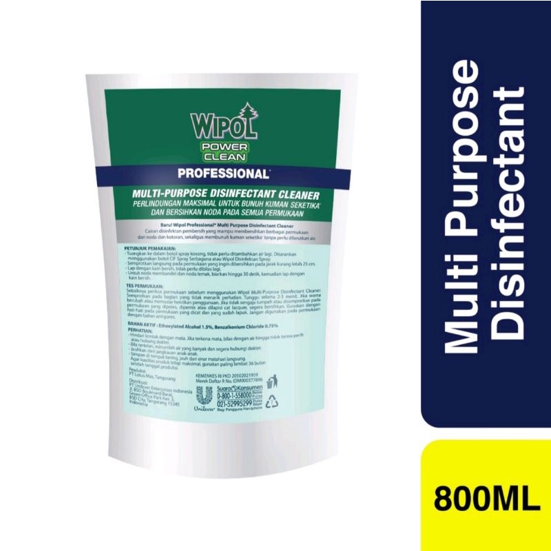 Disinfektan Pembersih Serbaguna 800ml Wipol