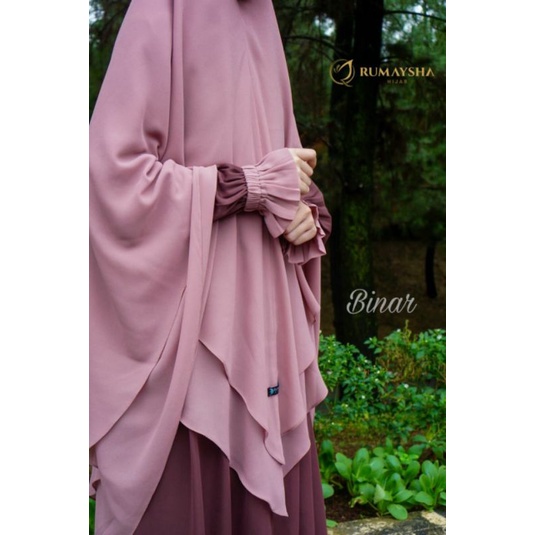 Set Gamis Binar By Rumaysha Hijab Original