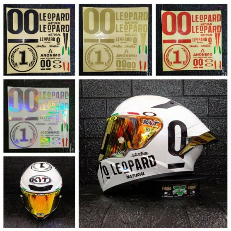 STIKER LEOPARD KYT 1SET