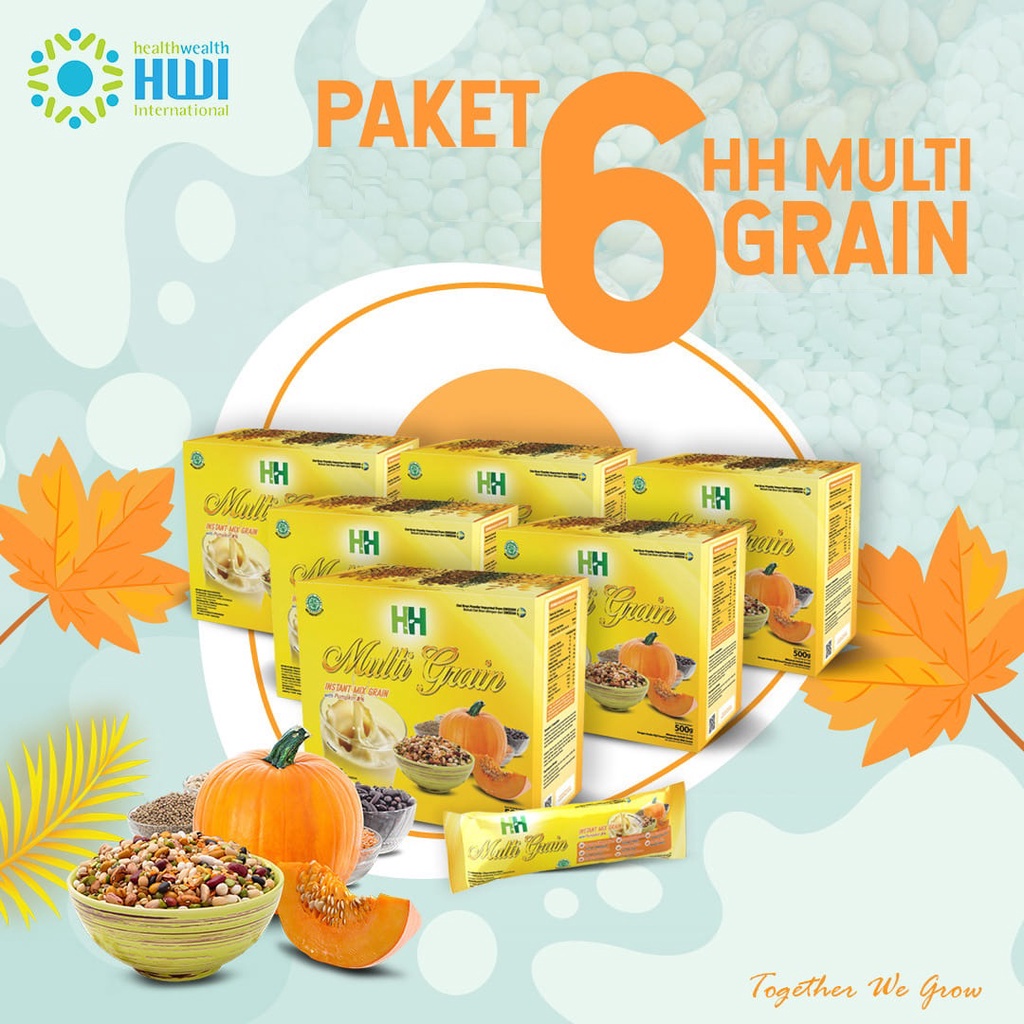 

Paket 6 Box HH Multi Grain Minuman Nutrisi Cereal Instan Mix Grain