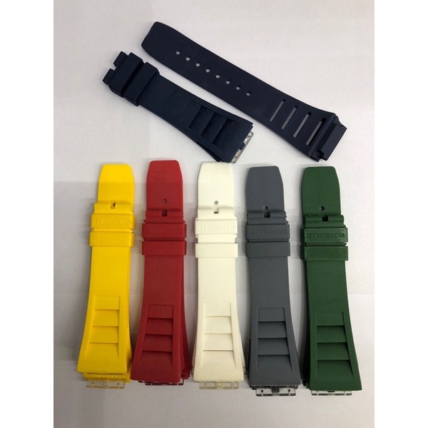 STRAP-TALI JAM TANGAN RM-RICHARD MILLE RUBBER PRIA BAUT