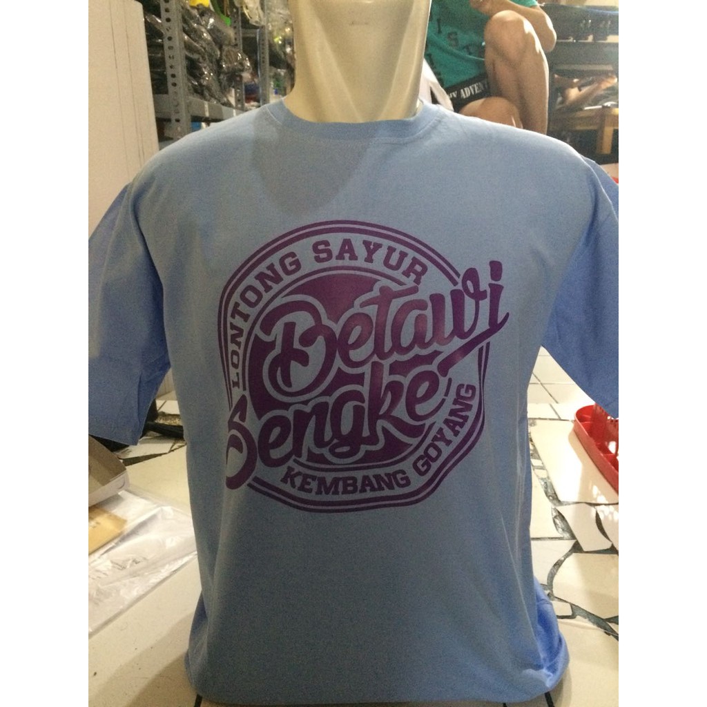 Kaos baju t shirt betawi sengke lontong sayur