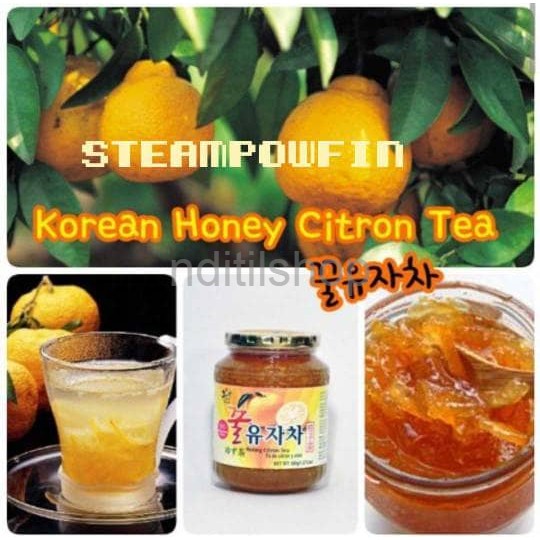 

Korean Honey Citron Tea (Teh Jeruk Madu Asli Korea) Jam Minuman Sehat