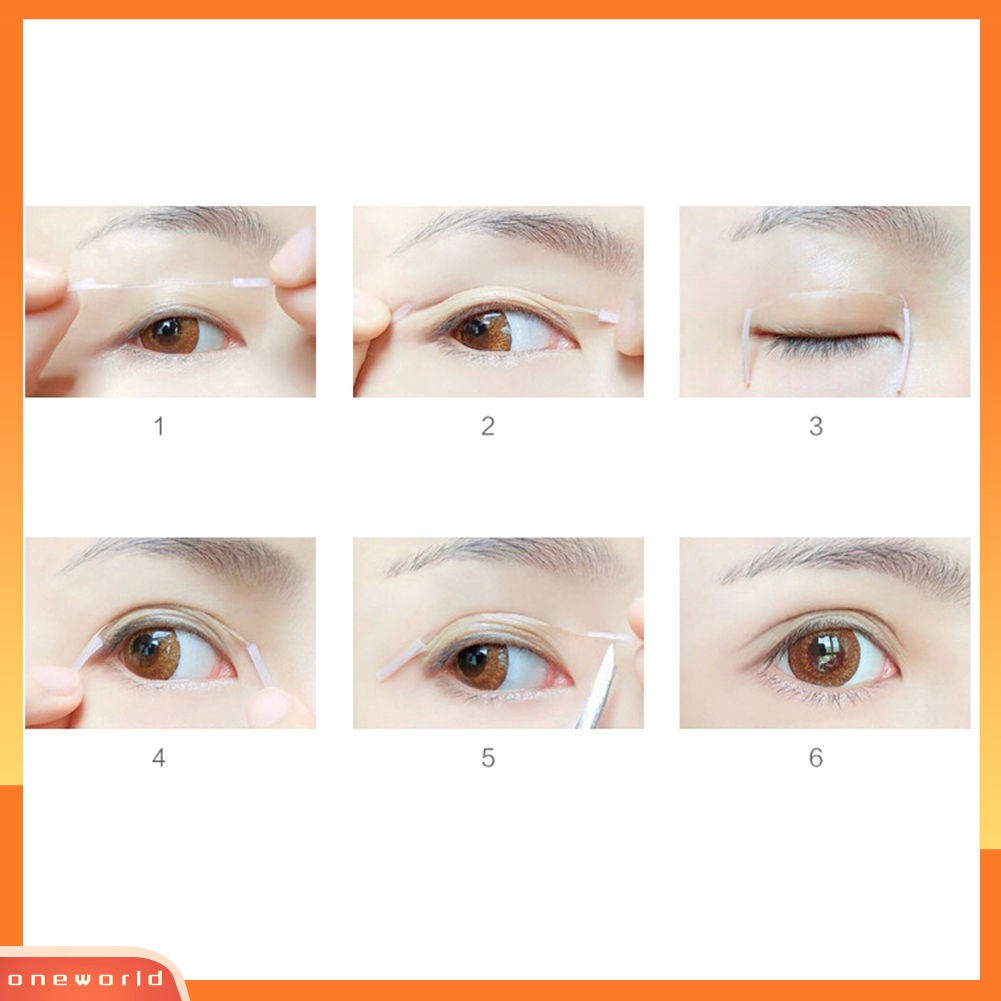 (ONWO) 50 Pcs Lem Lipatan Mata Ganda Invisible Untuk Wanita