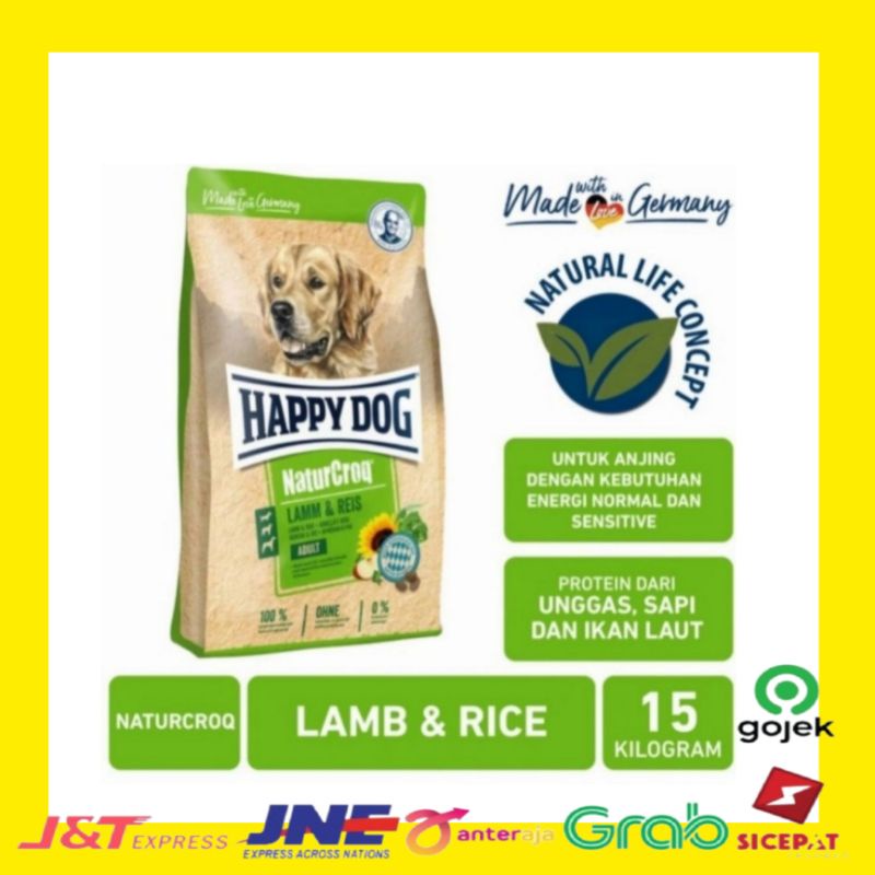 Happy Dog NaturCroq Lamb &amp; Rice 15kg