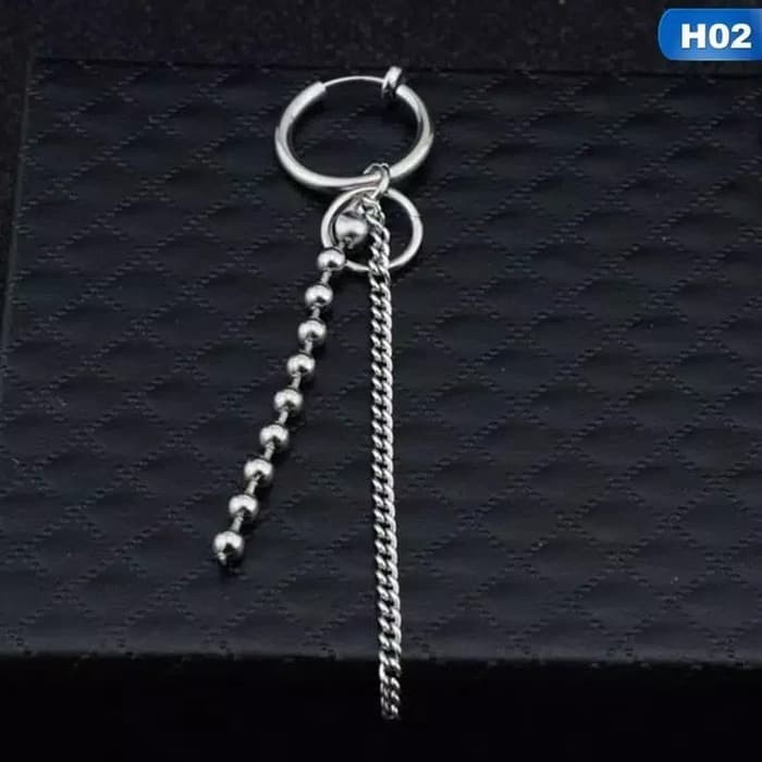 EE0426 - Anting JEPIT Tanpa Tindik Pria Wanita Kpop Korea BTS EXO GOT7