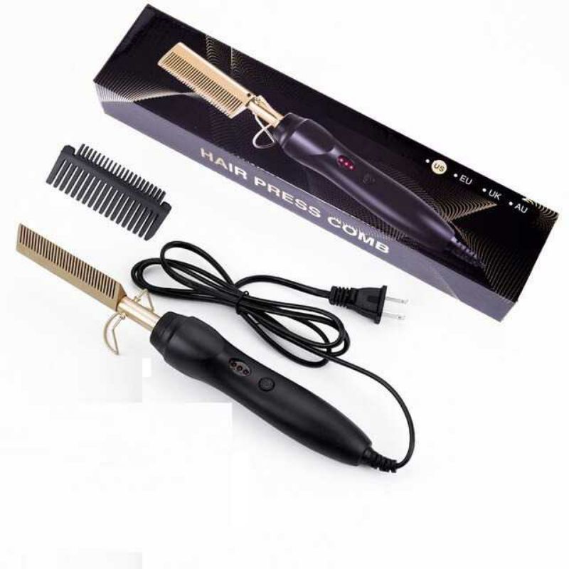 Sisir Pelurus Dan Pengkriting Rambut Multifungsi Straightening