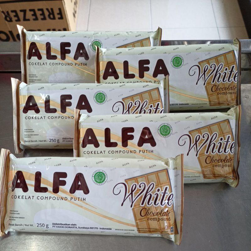 

Cokelat Compound Putih Alfa 250 gr / White Chocolate / Coklat Putih Block / Blok