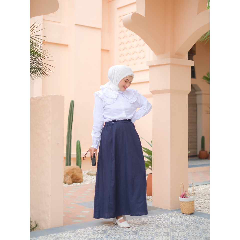 NATHAS SKIRT - FLOTTILICIOUS / rok wanita / rok murah / rok polos / rok muslimah