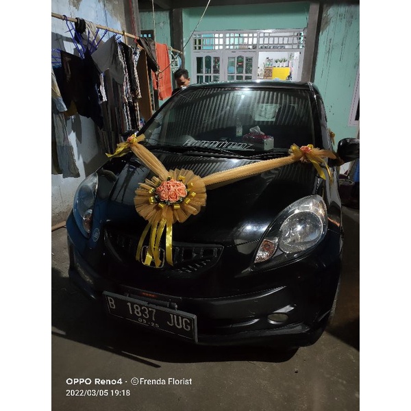 K2 - Bunga mobil pengantin, Bunga hias mobil pengantin, bunga dekor mobil pengantin. Bunga mobil per