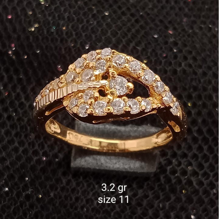 Cincin Emas 17K - 3.2 gr Kadar 750 - 1312