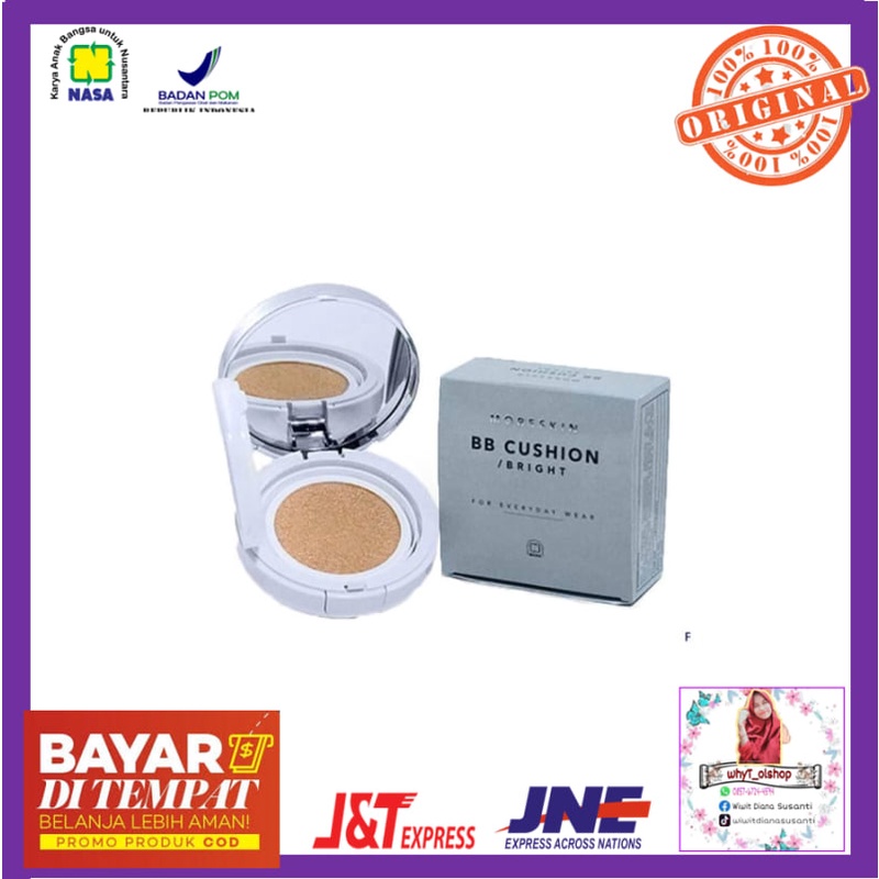 Promo Moreskin BB Cushion Bright - Menyamarkan noda bekas jerawat,  whyT_olshop