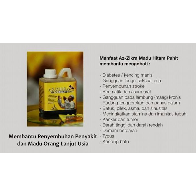 

ENAK Madu AZ-ZIKRA Madu HITAM PAHIT 500gram 500 gr BANYAK RASA