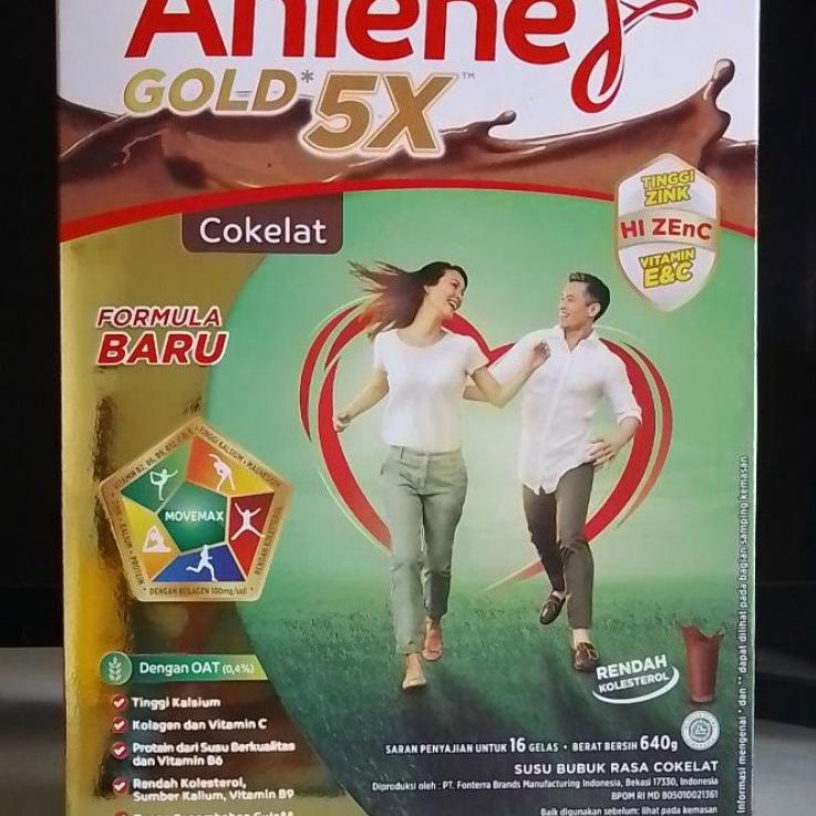 

Terjangkau Anlene gold vanila cokelat original 640 gr ,.