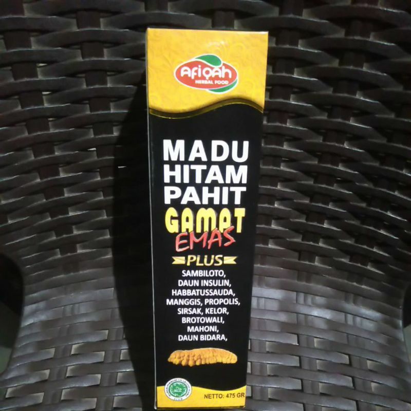 

MADU HITAM PAHIT GAMAT EMAS 475 GRAM