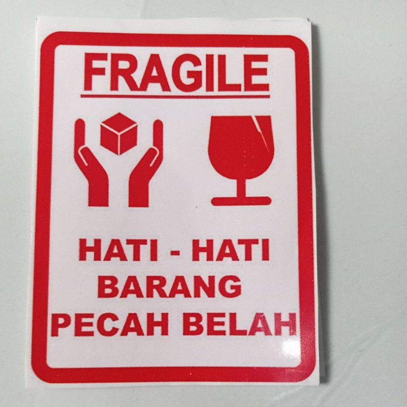 

Stiker Fragile/Barang Pecah Belah