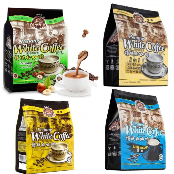 

(BISA COD) PENANG WHITE COFFEE ISI 15 MALAYSIA COFFEE TREE - Coffee Creamer