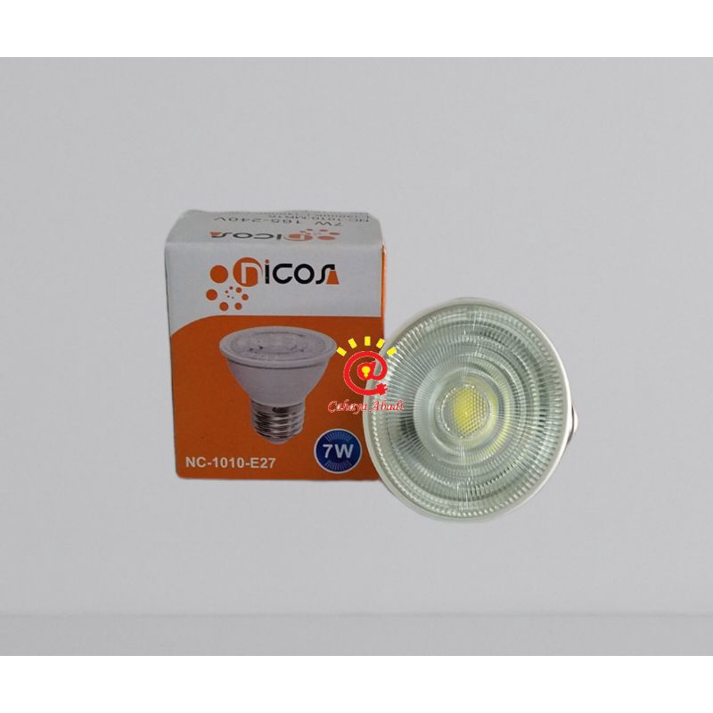 Lampu Halogen MR16 LED 7 Watt 7W Fitting E27 Ulir Warm White Cool White Daylight Putih