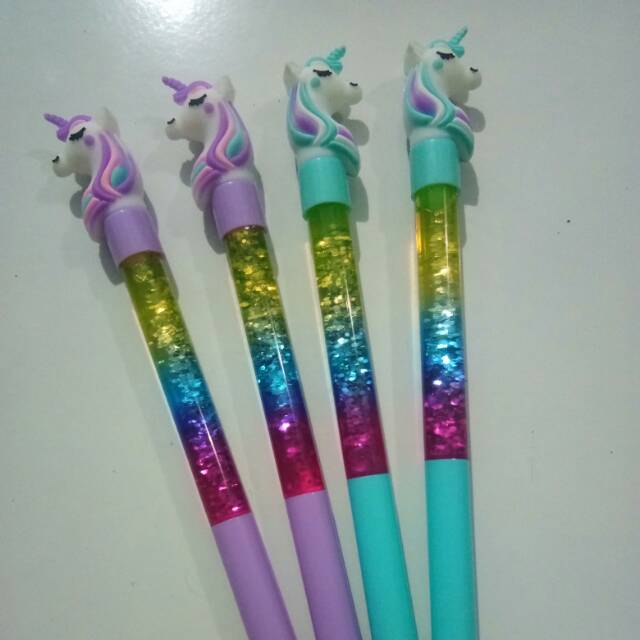 

Pen gel water glitter