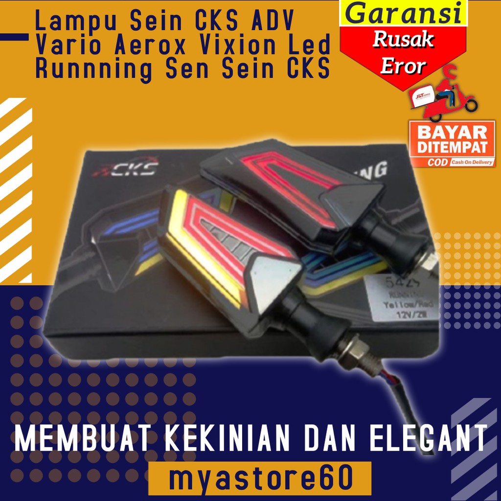 Lampu Sein Sen CKS Aksesoris Variasi ADV Vario Aerox Vixion Led Runnning Sparepart