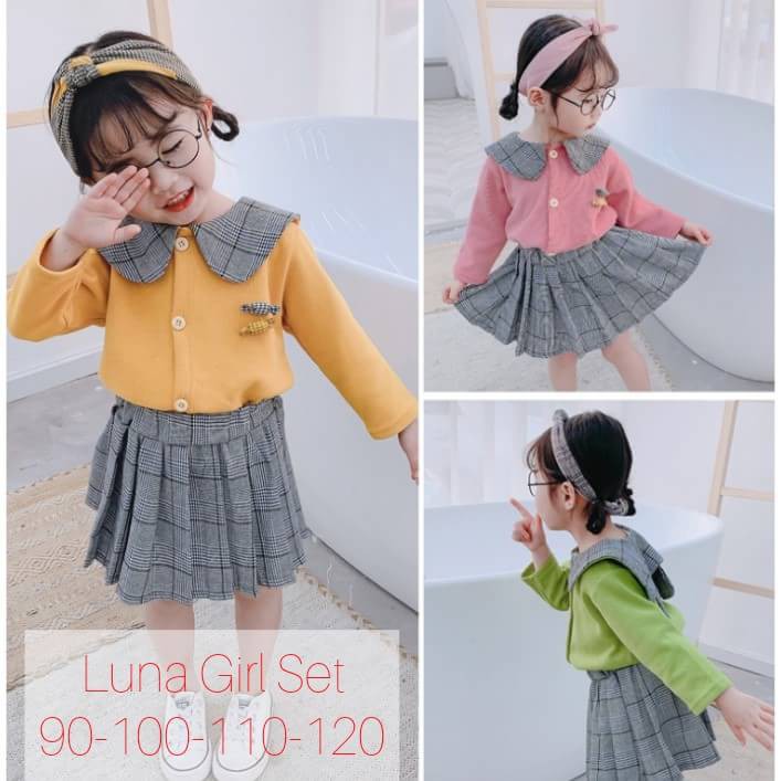 Luna Girl Set / Setelan Anak Perempuan