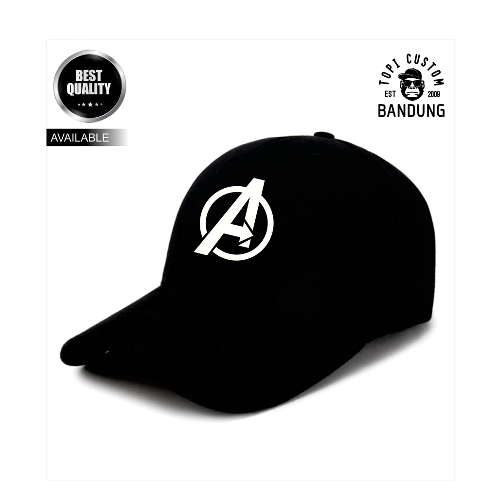 Topi Baseball  AVENGERS Pria Wanita Topi Jaring Jala AVENGERS Baseball Cap Bisa Tulis Nama Bisa COD Gratis Masker Original High Premium Quality