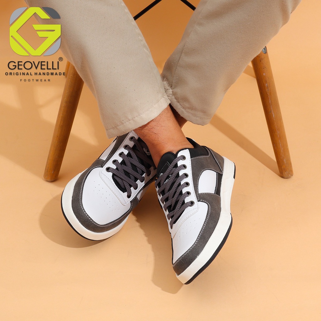 Sepatu sneaker pria kasual geovelli footwear ukuran jumbo 44-39