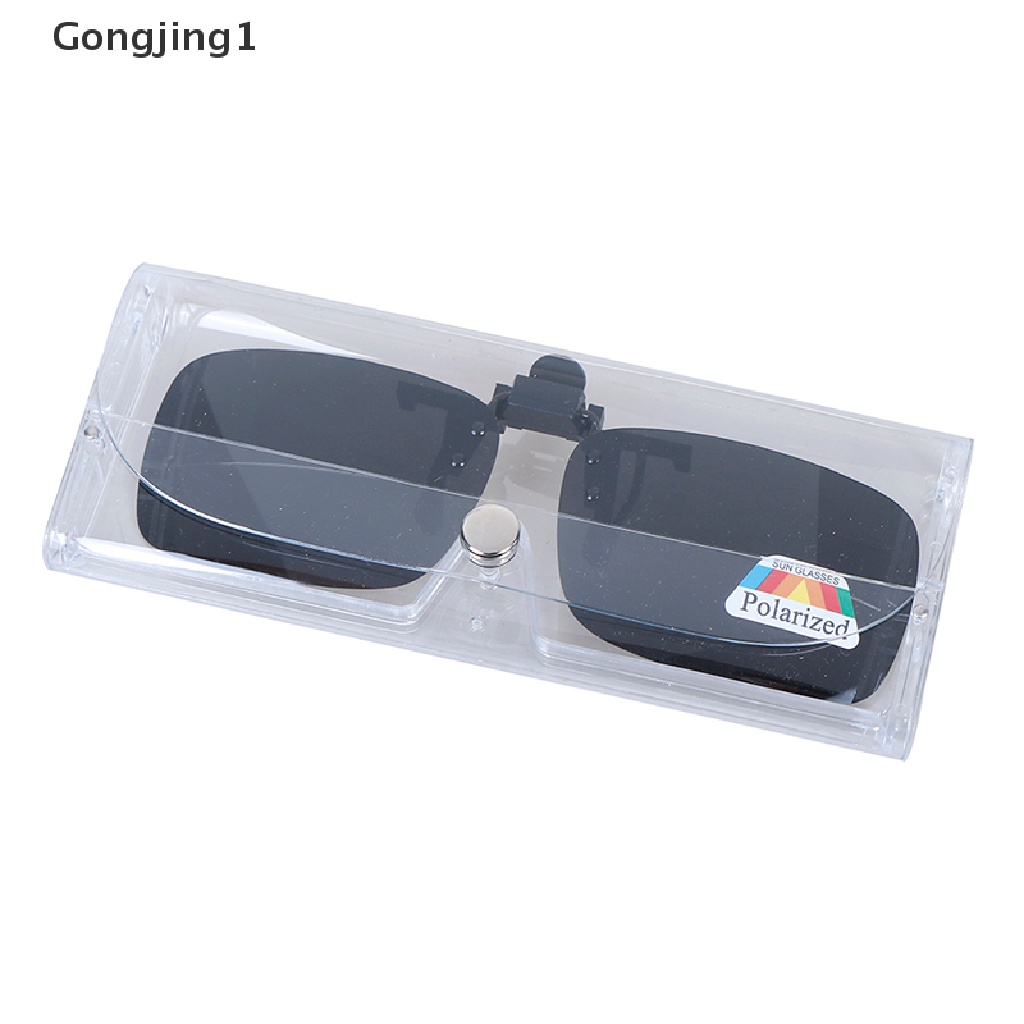 Gongjing1 Kacamata Hitam Polarized Model Clip on Untuk Berkendara