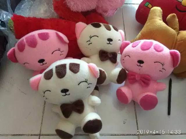 Boneka kucing cantik size:S.