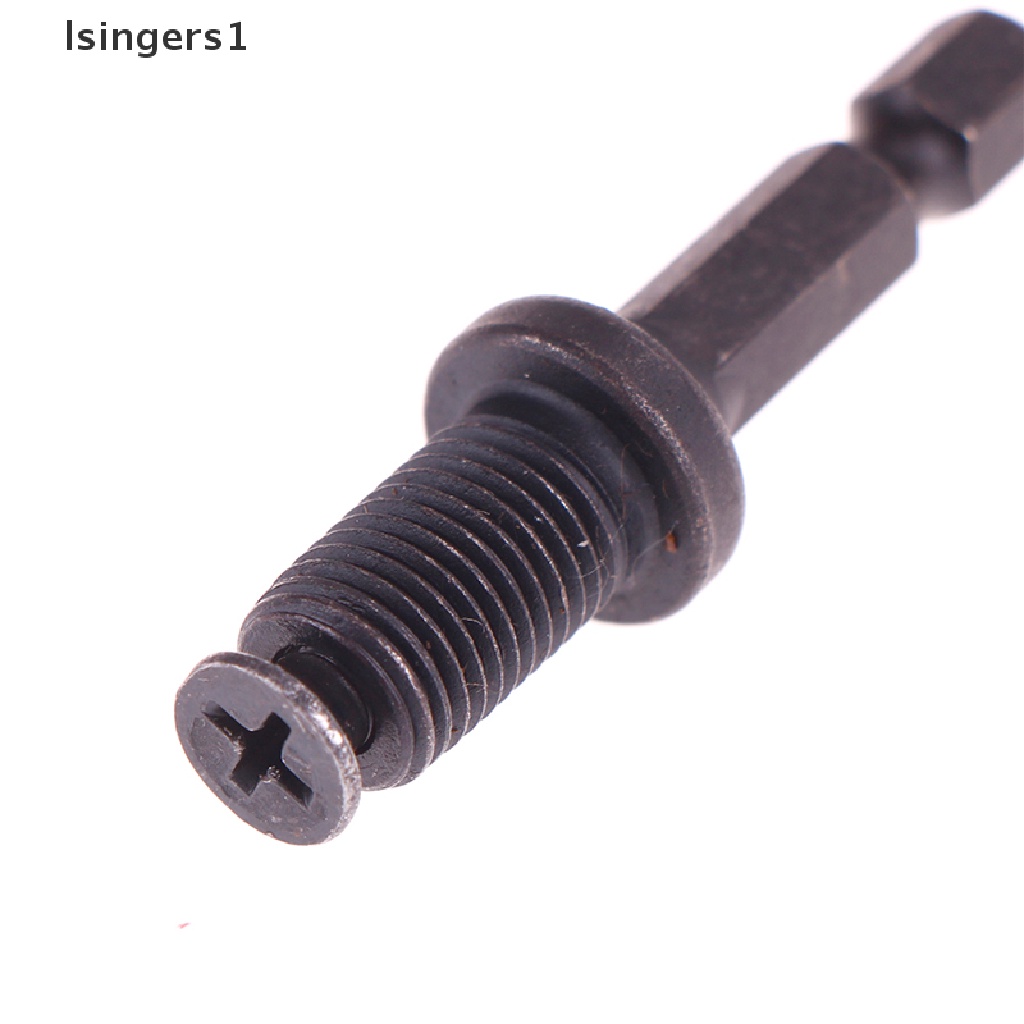 (lsingers1) Adapter Konektor Mata Bor Ulir Male 3 / 8 &quot;- 24UNF Untuk Hex Shank