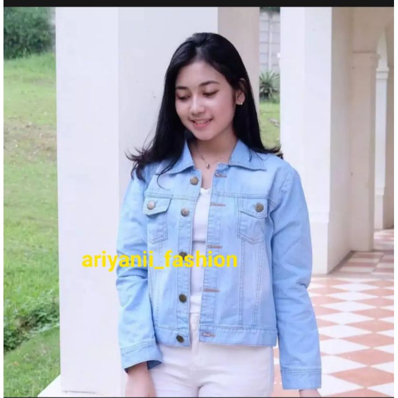 JAKET JEANS WANITA BIONDY CEWEK JAKET DENIM CEWE JINS Murah