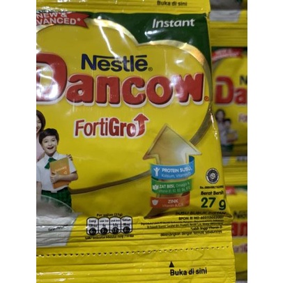 

Quality Control✅Susu Dancow PUTIH Fortigro renceng 27gr x 10 sachet. 27 gram|SQ7