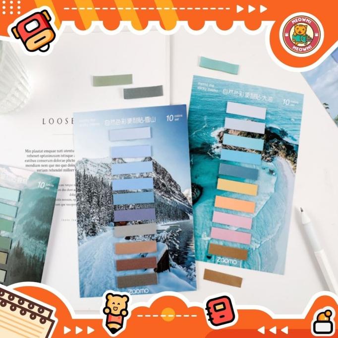 

```````] 200 lembar Sticky Book Marker Beauty Nature MB0085 Bookmark Post-It st
