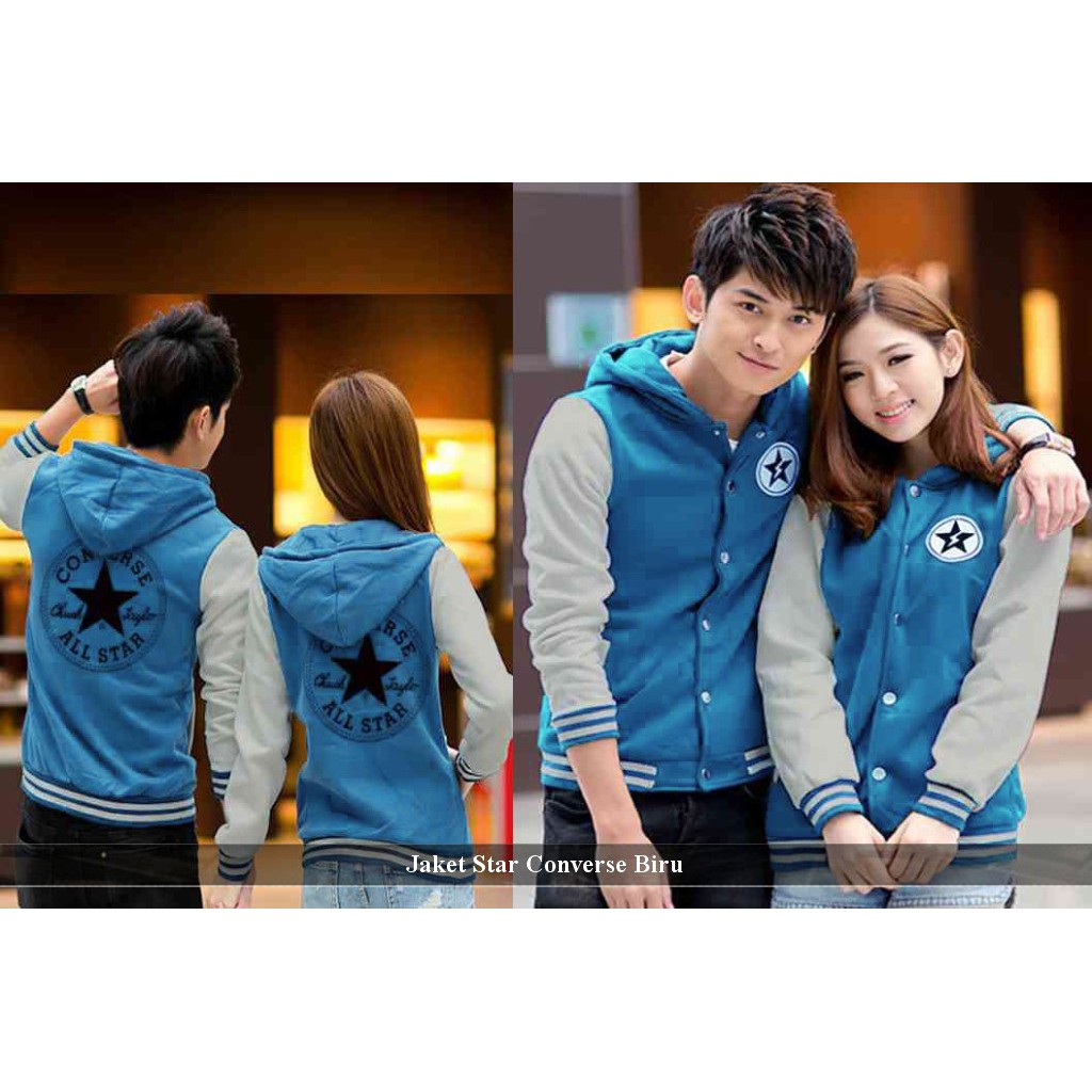 pusat jaket couple terlengkap-online jaket couple tebal terbaru-jaket couple converse biru