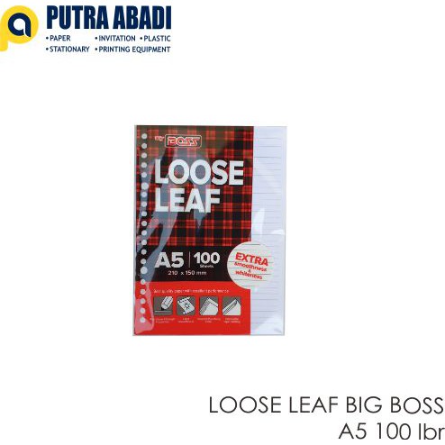 

Loose Leaf A5 Garis Isi 100 Lembar