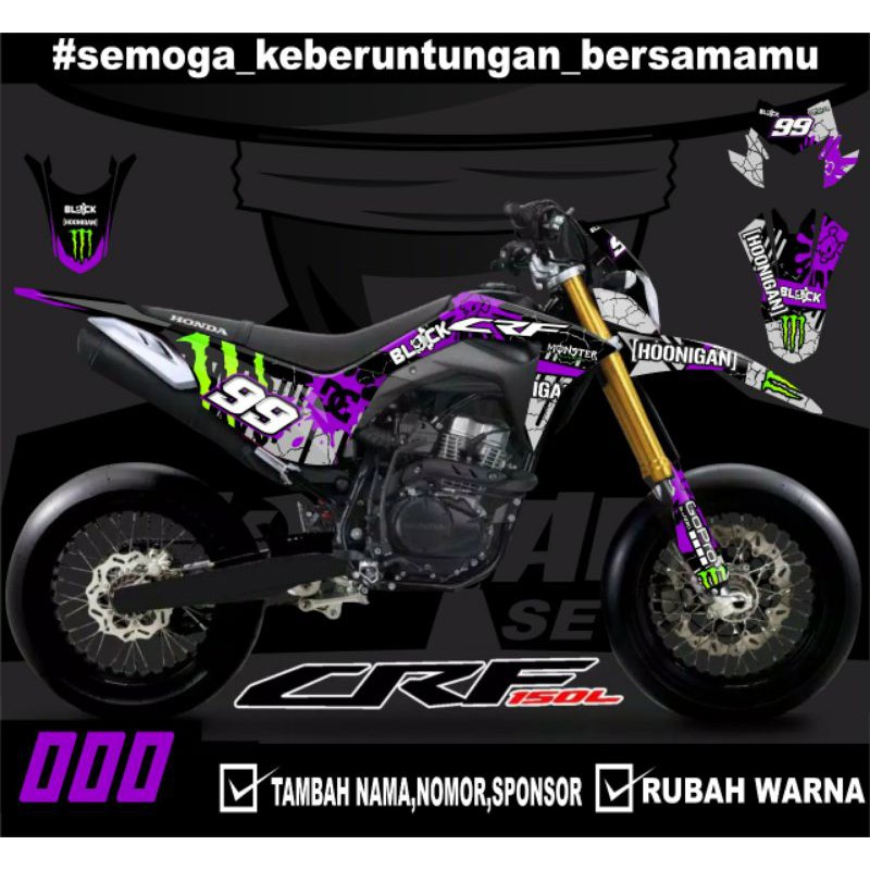 Sticker setiker stiker decal CRF 150 L- Fullbody-Dekal stiker CRF 150 L Trail Supermoto minimalis