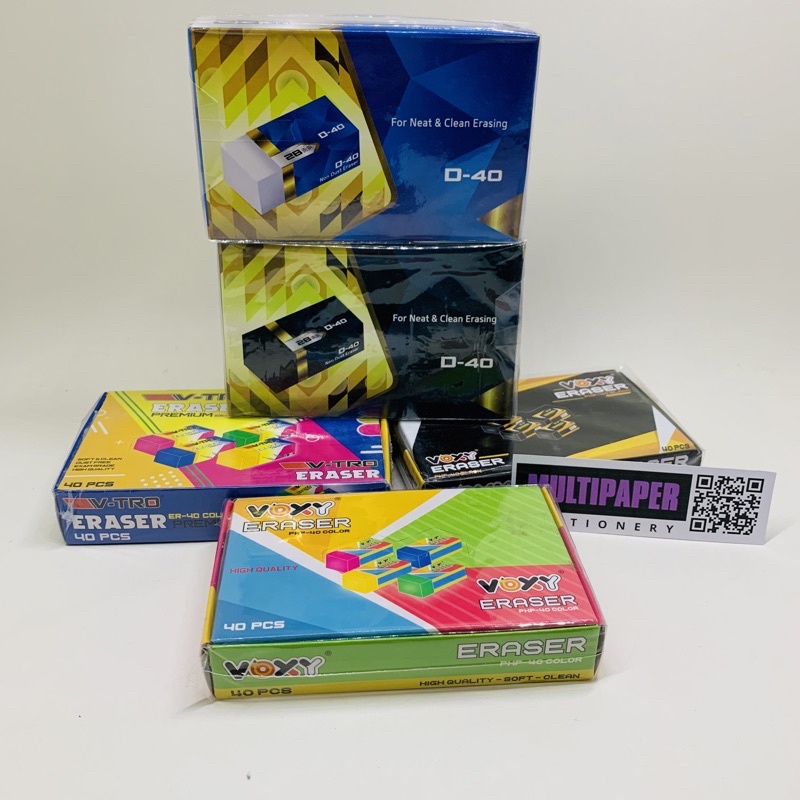 

Penghapus Eraser Pensil Murah Isi 40 Pcs