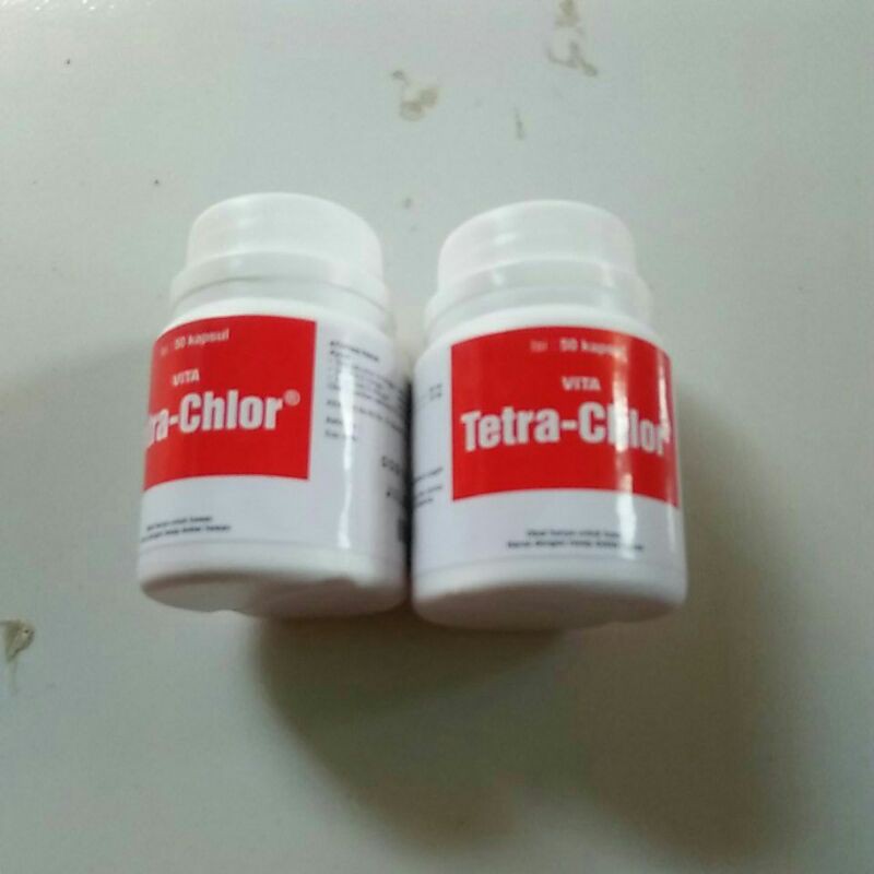 TETRA-CHLOR vita tetra chlor obat ayam unggas bebek burung ngorok pilek berak kapur hijau crd snot
