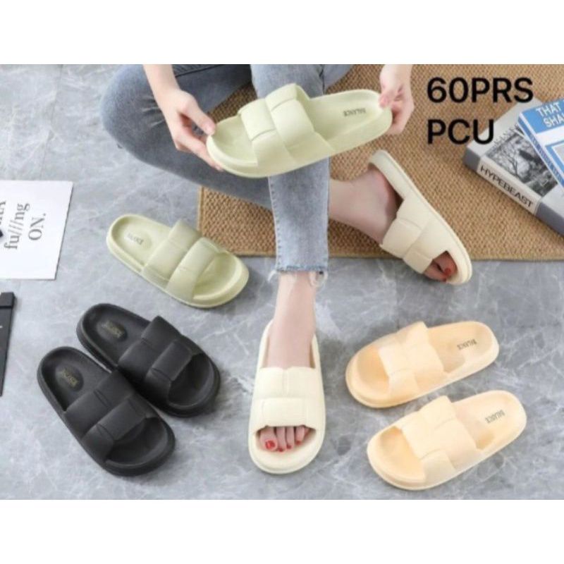 Balance Sandal Jelly Slop Wanita Karet Soft tebal